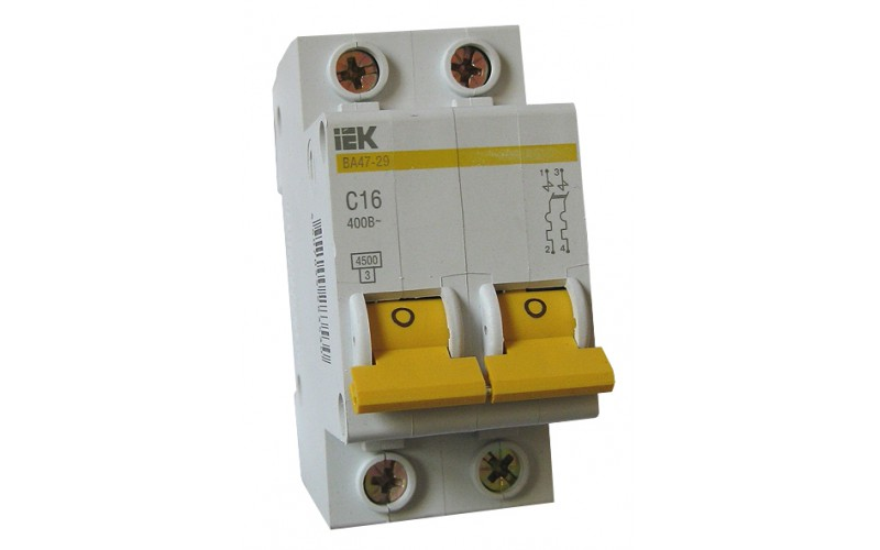ВА47-29 2Р 50А 4,5кА х-ка С ИЭК автоматический выключатель