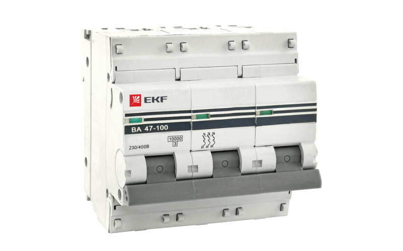 Автоматический выключатель ВА 47-100, 3Р 25А 10кА ЭКФ