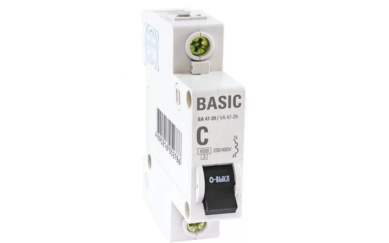 Автоматический выключатель ВА 47-29 1P 20А 4,5кА EKF Basic