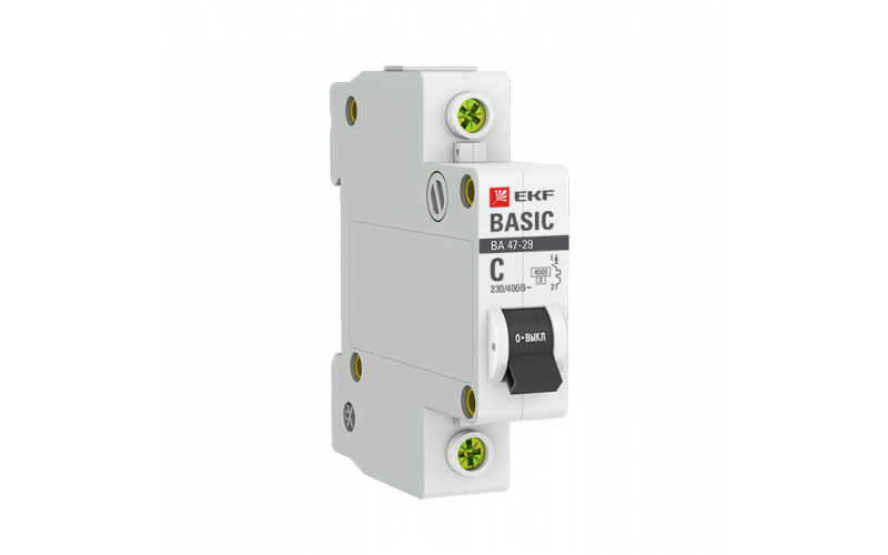 Автоматический выключатель ВА 47-29 1P 63А 4,5кА EKF Basic