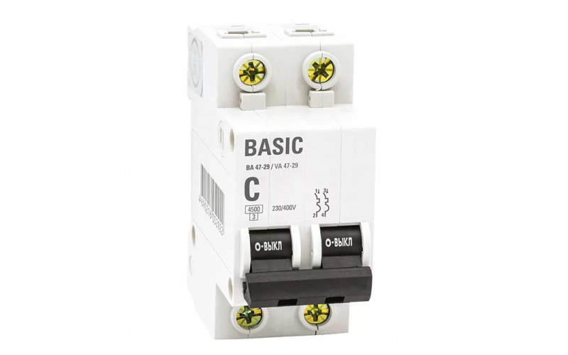Автоматический выключатель ВА 47-29 2P 10А 4,5кА EKF Basic