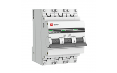 Автоматический выключатель ВА 47-63, 3Р 25А 4,5кА EKF PROxima