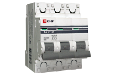 Автоматический выключатель ВА 47-63, 3Р 3А 4,5кА ЭКФ