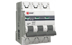 Автоматический выключатель ВА 47-63, 3Р 40А 4,5кА EKF PROxima