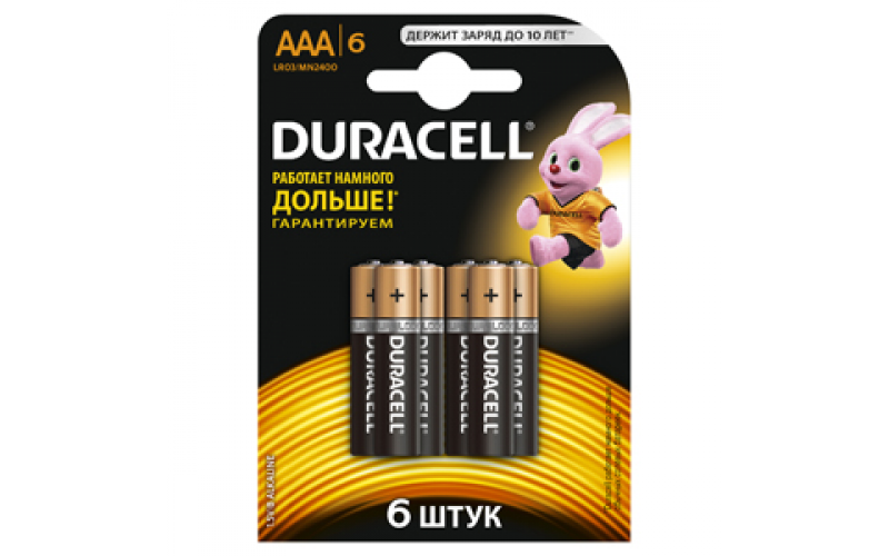 Duracell LR03-6BL BASIC элемент питания