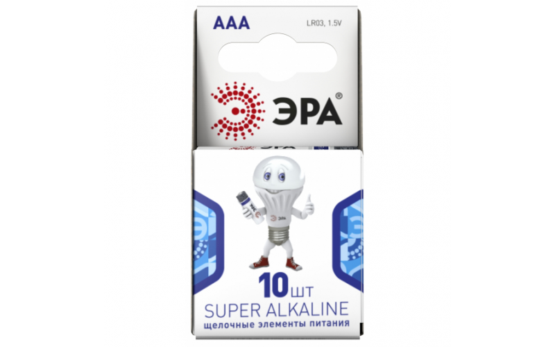 Элемент питания компактный ЭРА LR03-10BL