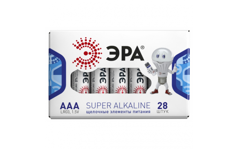 Элемент питания ЭРА LR03-28 box