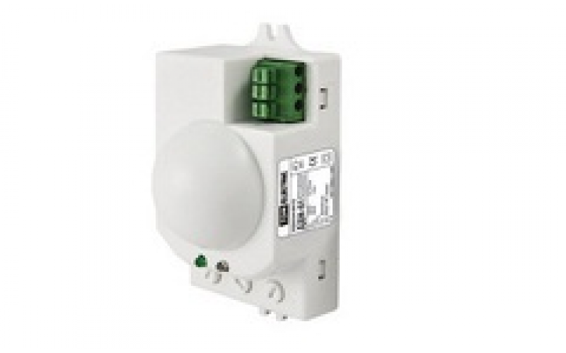 Датчик движения ДДМ-01 5,8ГГц 1200Вт, 10-720с, 1-8м, 3+Лк, 120(сбоку)+360(сверху)гр IP20, TDM