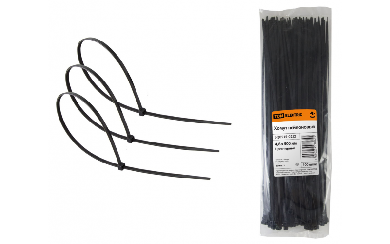 TDM Хомут 4,8х500мм нейлон (100шт)
