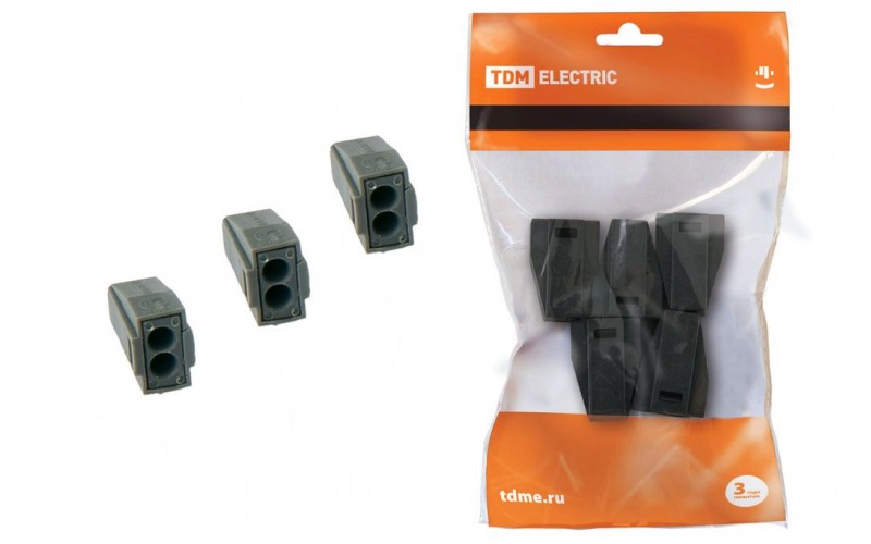 КБМ-773-302(2,5мм2)(5 шт/упак)TDM строит.-монтажная клемма