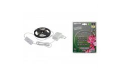 Комплект светодиодной ленты SMD2835-60 LED/м-12 В-4,8 Вт/м-IP65-3000 К (3 м), 18 Вт TDM