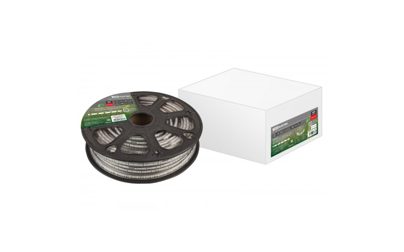 Лента светодиодная SMD2835-60 LED/м-220 В-4,8 Вт/м-IP67-красный (30м) TDM