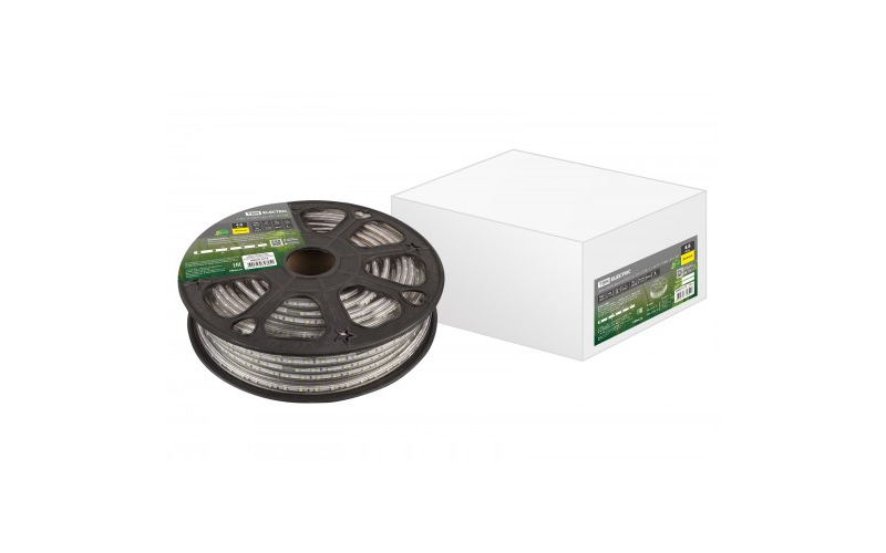 Лента светодиодная SMD2835-60 LED/м-220 В-4,8 Вт/м-IP67-жёлтый (30м) TDM