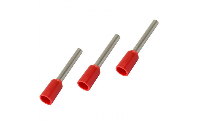 Наконечник-гильза Е1012 1мм2 с изолированным фланцем (100шт) TDM