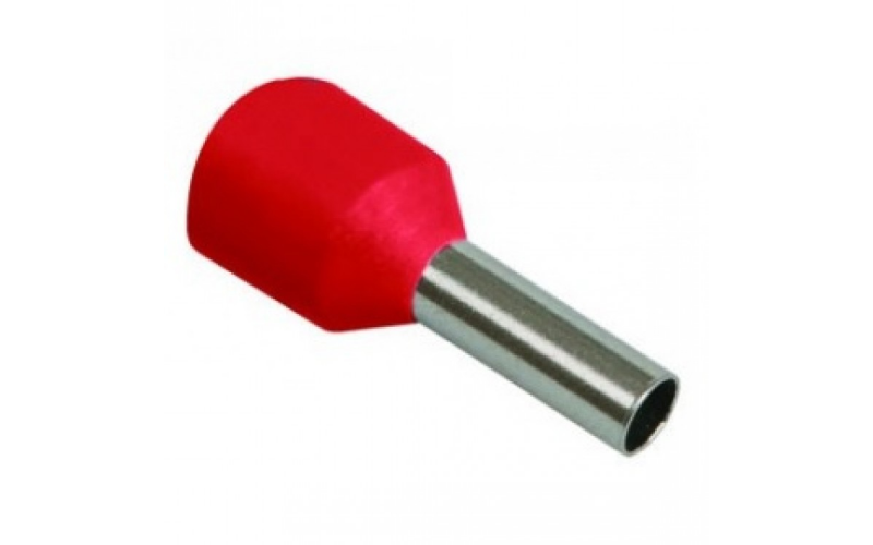 Наконечник-гильза Е1508 1,5мм2 с изолированным фланцем (100шт) TDM