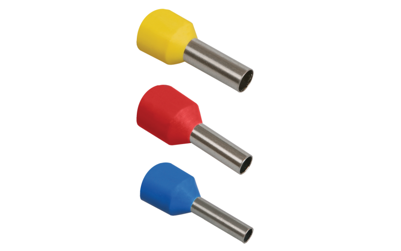 Наконечник-гильза Е4009 4мм2 с изолированным фланцем (серый) (100 шт) ИЭК