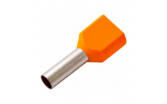 Наконечник штыревой втулочный изолированный (двойной) НШвИ (2) 0,5×8 оранжевый (100 шт) TDM