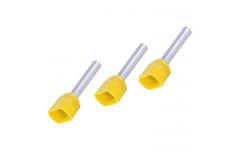 Наконечник штыревой втулочный изолированный (двойной) НШвИ (2) 1,0х10 желтый (100 шт) TDM