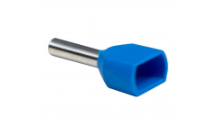 Наконечник штыревой втулочный изолированный (двойной) НШвИ (2) 2,5х12 синий (100 шт) TDM