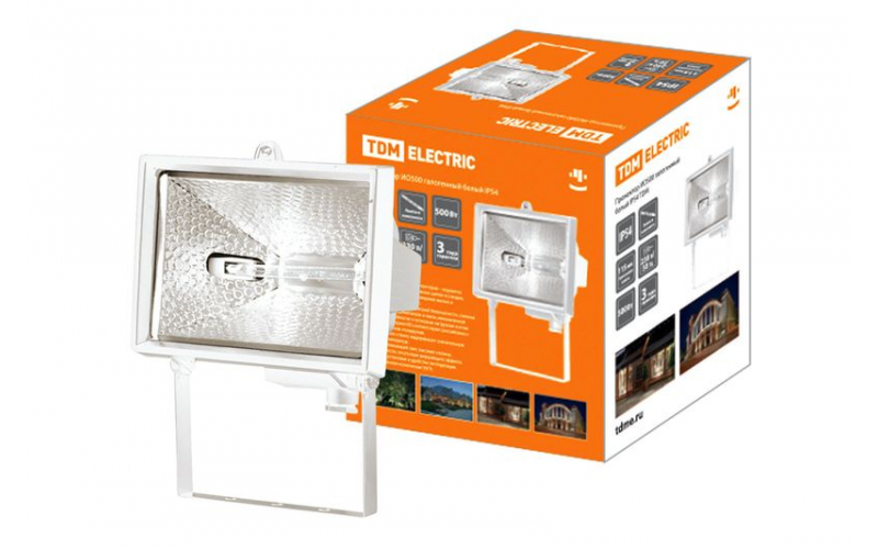 Прожектор ИО150 галогенный белый IP54 TDM