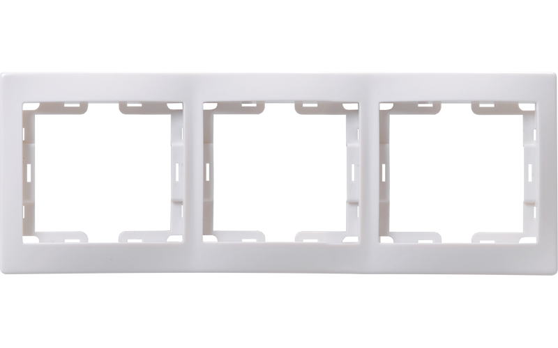 РГ-3-КБ рамка 3местн.горизонт.КВАРТА (белый)