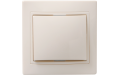 ВС10-1-0-ККм выключатель 1кл 10А КВАРТА (кремовый)
