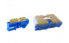 Шина N нулевая с изолятором на DIN-рейку 8x12мм стойка большая 8 групп TDM 