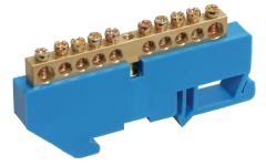 Шина N ноль на DIN-изол ШНИ-6х9-12-Д-С ИЭК