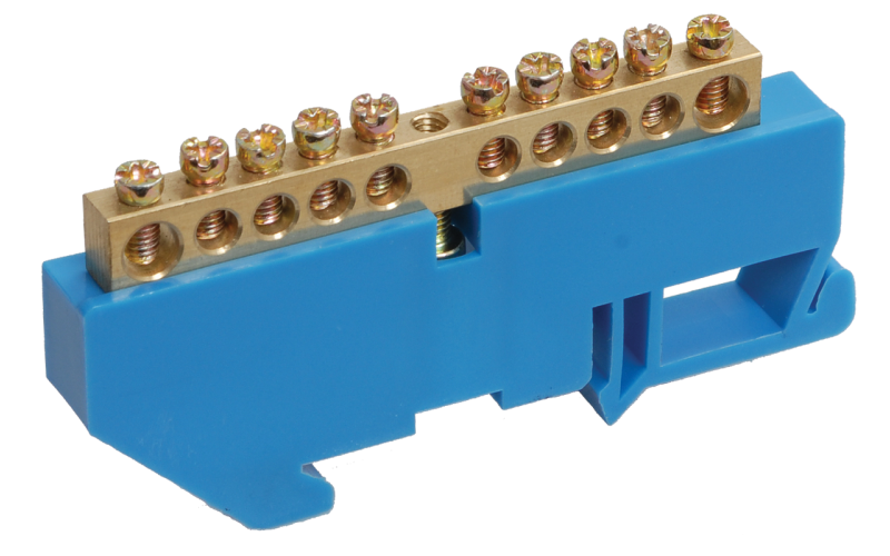 Шина N ноль на DIN-изол ШНИ-6х9-12-Д-С ИЭК