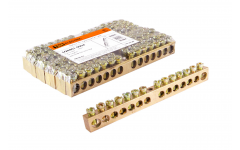 Шина N нулевая 6х9мм 14/1 (14групп/крепеж по центру) TDM