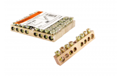 Шина N нулевая 6х9мм  8/1 (8групп/крепеж по центру) TDM