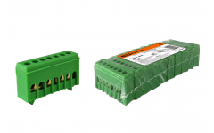 Шина N нулевая в изоляторе на DIN-рейку 6x9мм 7 групп TDM