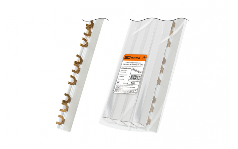 FORK 2П 63A (вилка) 1м. шина соединительная  TDM