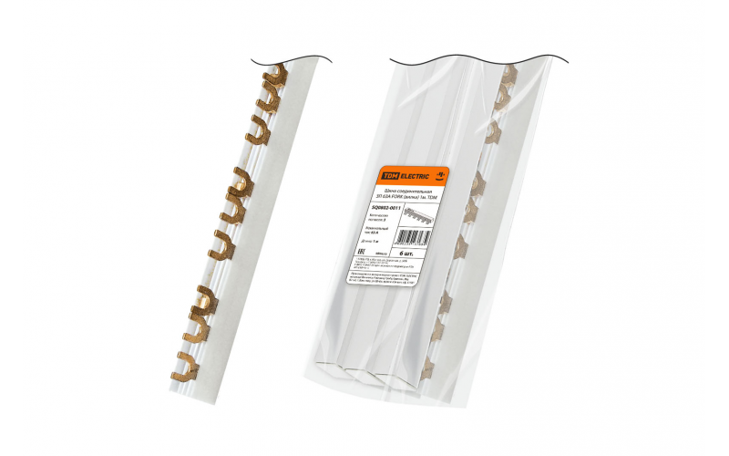 FORK 3П 63A (вилка) 1м. шина соединительная  TDM