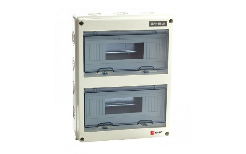 Щит распределительный навесной ЩРН-ПГ-24 IP65 (354х272х109) EKF