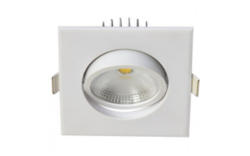 Светильник светодиод. PSP-S 8840 5Вт 4000K 60град. IP40 встроен./квадрат. бел. JazzWay