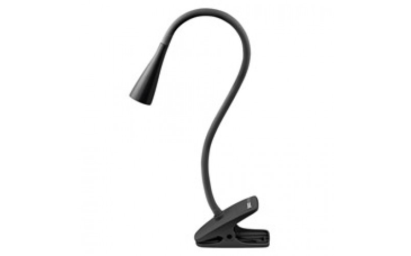 Светильник светодиодный настол. PTL-1211с прищепка 3Вт 3000К жемчуж. черн. JazzWay