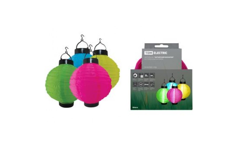 Светильник "Китайский фонарик" на солнечных батареях, TDM