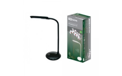 Светильник светодиодный настольный СН-90, гибкий, сенсор-диммер, 220В, 5Вт, 5300К черный TDM