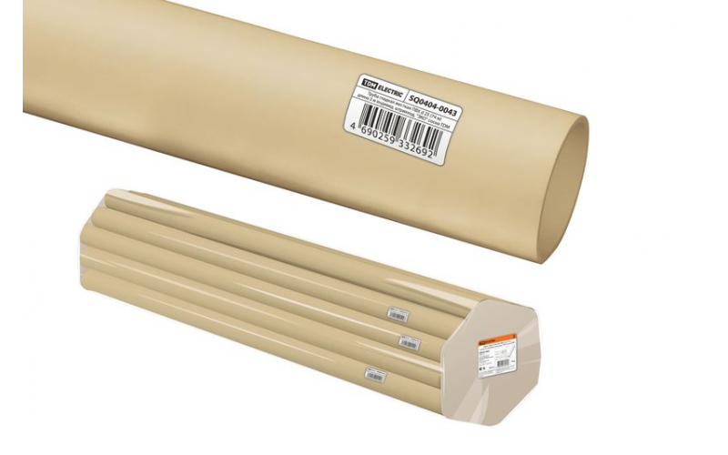 Труба гладкая жесткая ПВХ d 25 (74 м) длина 2 м "ЭКО" сосна TDM