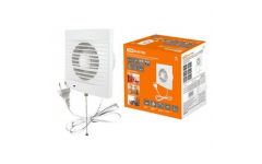 Вентилятор бытовой настенный 120 СВп, с выключателем и проводом 1,3 м, TDM