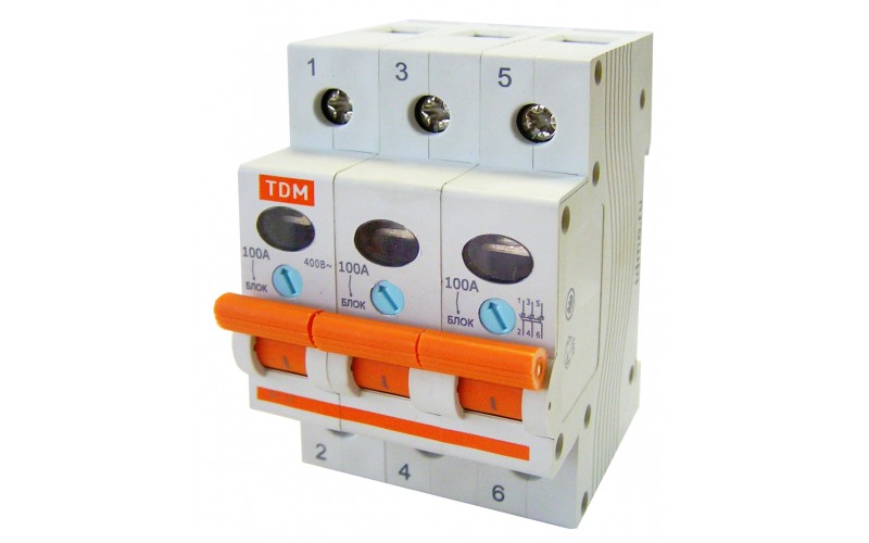 Выключатель нагрузки (мини-рубильник) ВН-32 3P 16A TDM