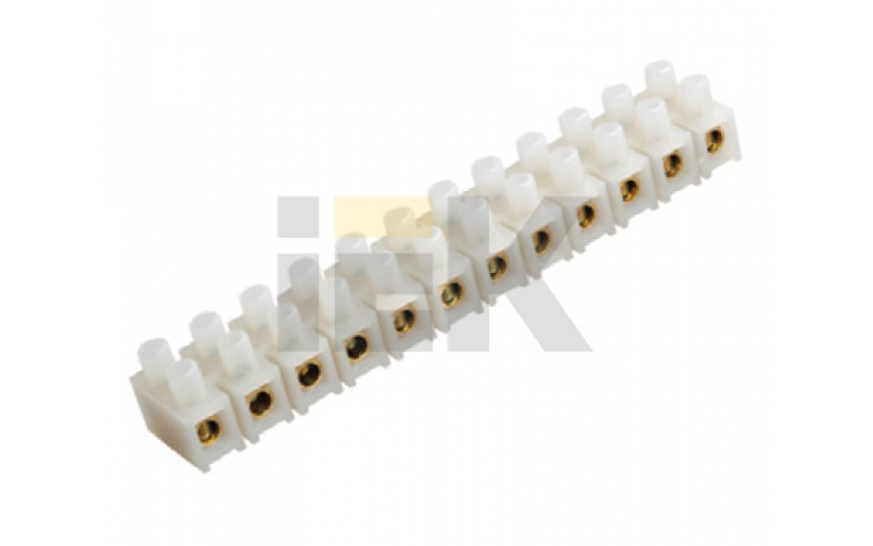 Клеммник ЗВИ- 3А ПВХ 1,0-2,5 кв.мм 12 пар (3А) ИЭК